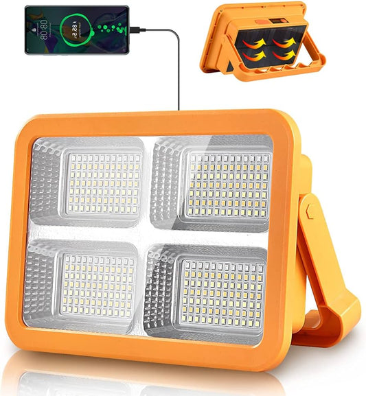 15000 MAH SOLOR POWER BANK WITH 200WATT LED Solar Work Light with 4 Modes, Waterproof Portable Solar Power Outdoor Working Light