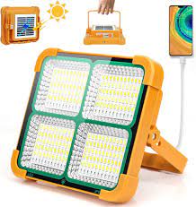 15000 MAH SOLOR POWER BANK WITH 200WATT LED Solar Work Light with 4 Modes, Waterproof Portable Solar Power Outdoor Working Light
