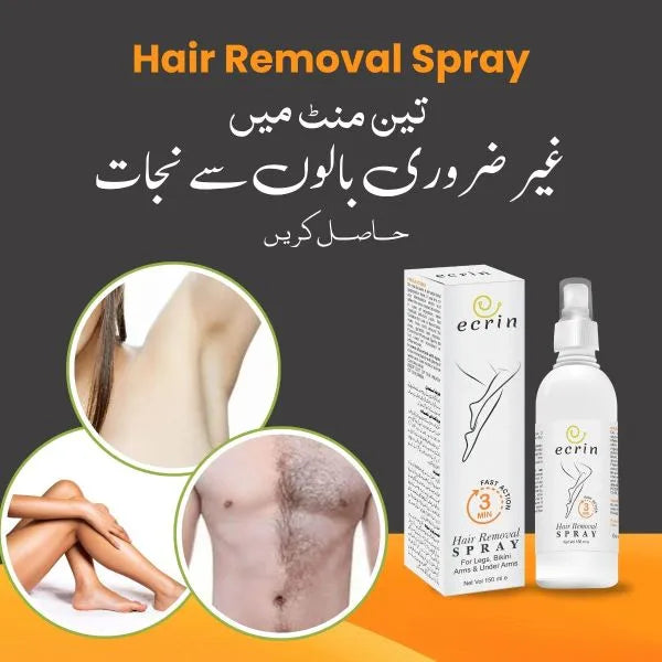 Ecrin - Hair Removal Spray For Men and Women | 100% Original Quick Hair Removal Spray.