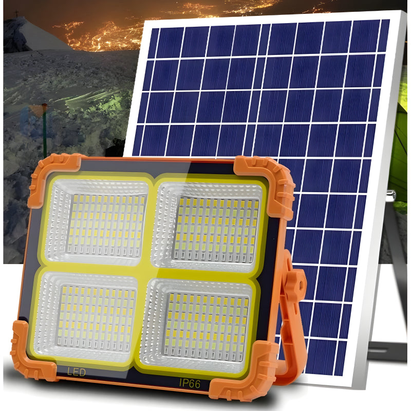 15000 MAH SOLOR POWER BANK WITH 200WATT LED Solar Work Light with 4 Modes, Waterproof Portable Solar Power Outdoor Working Light